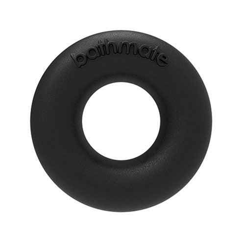 Bathmate Barbarian love ring, black silicone cock ring for enhanced pleasure and support.
