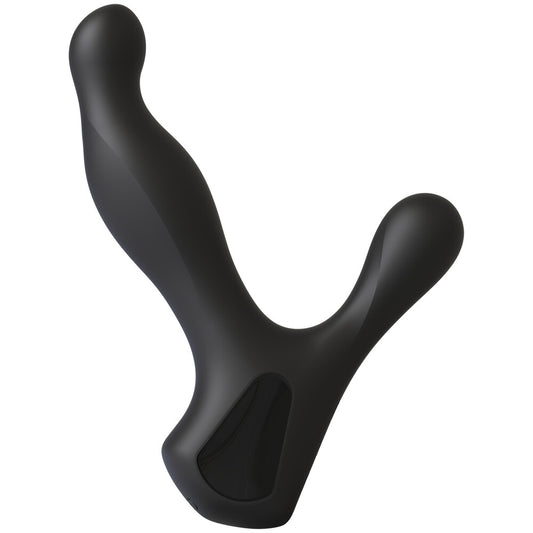 Doc Johnson OptiMale prostate massager in black, designed for rimming and prostate stimulation.