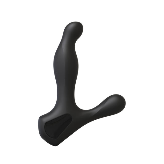 Doc Johnson OptiMale prostate massager, a stimulating toy for rimming pleasure, blue and metallic.