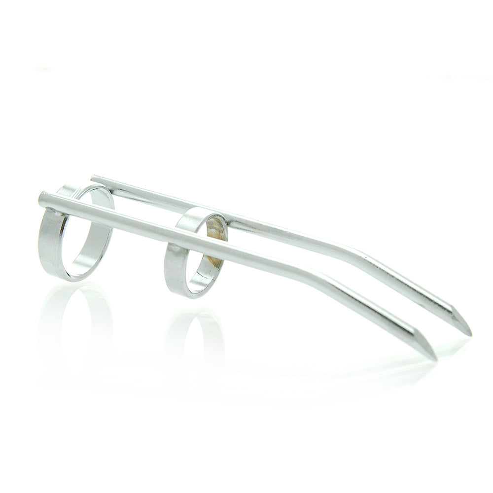Rimba metal catnail medical instrument for animal wound care, shiny silver finish