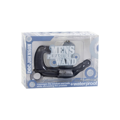doc johnson pleasure wand prostate massager in black, designed for internal stimulation and pleasure.