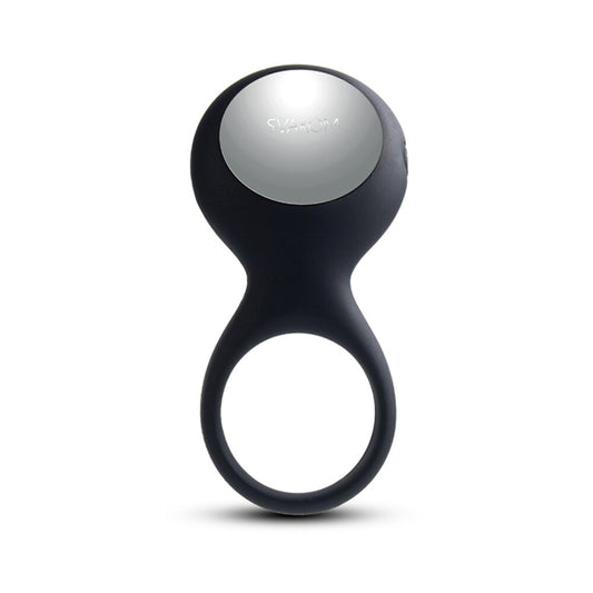 Svakom Tyler vibrating love ring for enhanced pleasure, shown in a sleek, close-up view.