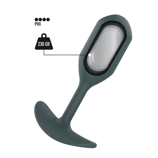 toyjoy weighted butt plug, the champ, metal with smooth silver finish for anal play