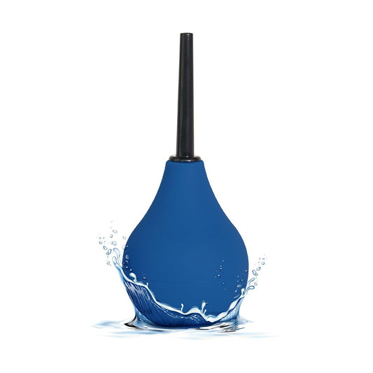 ToyJoy The Cleaner douche, a clear liquid in a small white bottle for personal hygiene.