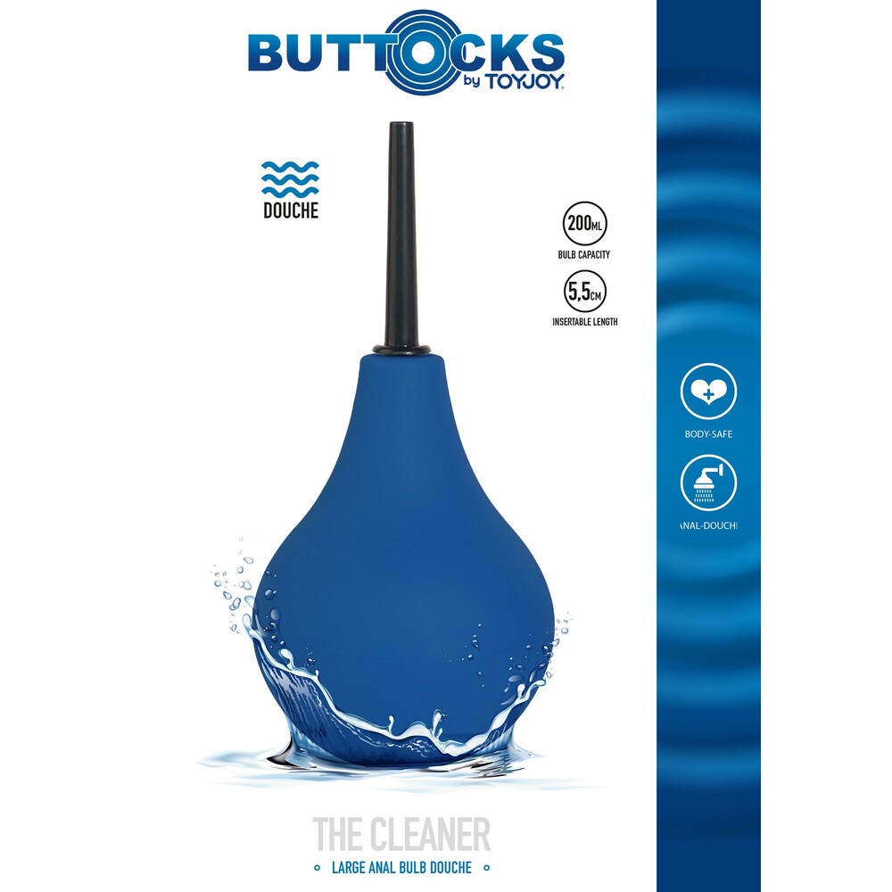 ToyJoy buttocks the cleaner douche in a white bottle, for personal hygiene.