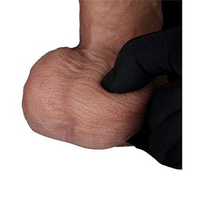 Lovetoy dual-layered realistic dildo, 7.5 inches, made of smooth, pale pink silicone