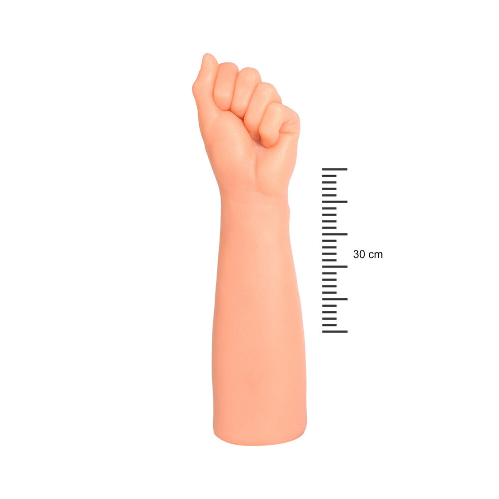 Realistic, flesh-toned dildo from toyjoy sex toys, fist-shaped with a smooth, soft finish.