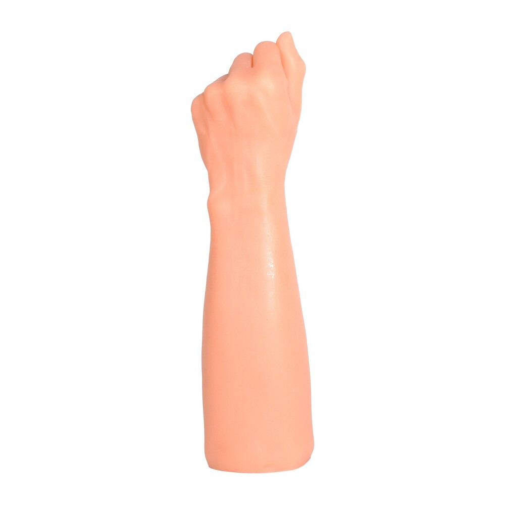 Realistic, flesh-toned 'get real the fist' dildo, a larger size for pleasure play.