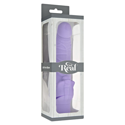 Purple, realistic, classic stim vibrator, for enhanced pleasure and intimate exploration; a delightful sex toy.