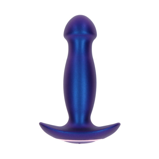 Vibrating magnetic pulse buttplug from toy joy sex toys, wild range, lilac colour.