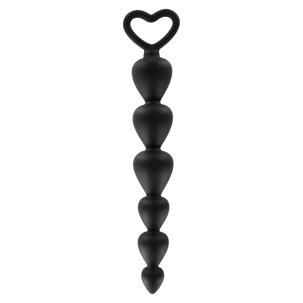 Black anal beads for pleasurable bottom play, from Toy Joy Sex Toys