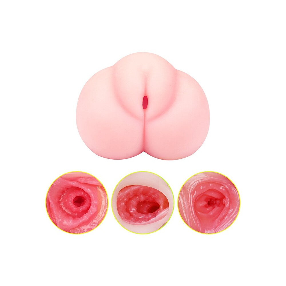 Acacia night masturbator from various toy brands, textured dark grey interior, soft-touch material.