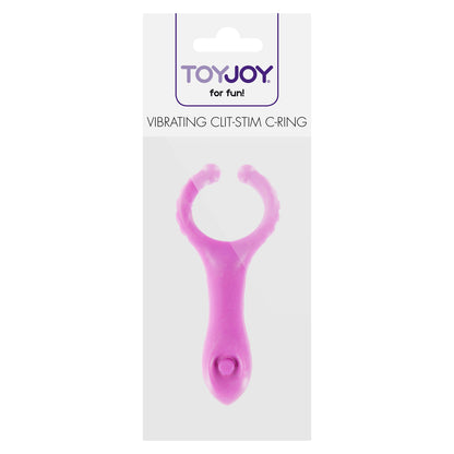 ToyJoy vibrating c-ring in soft silicone, designed to enhance pleasure during lovemaking