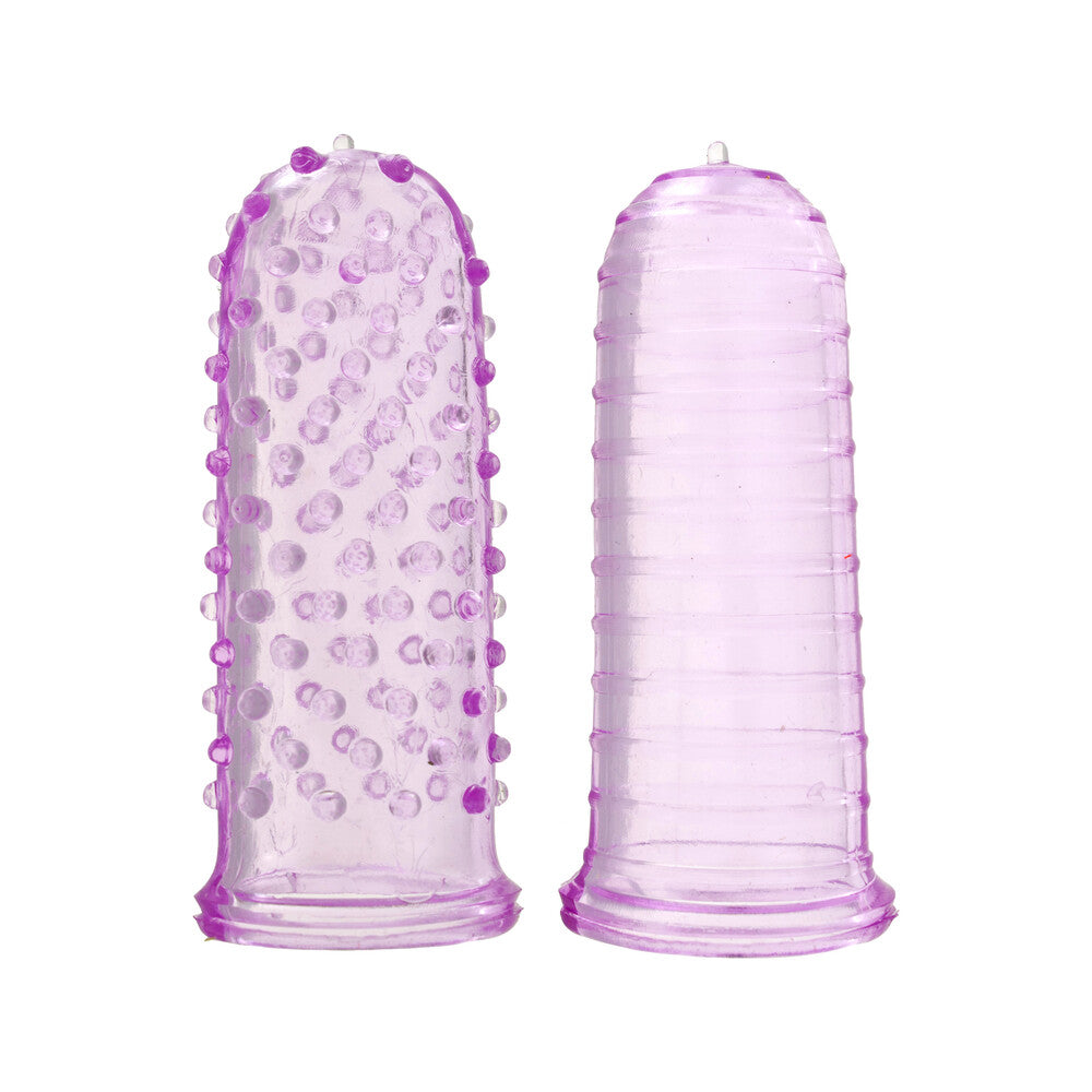 Purple toy joy finger tickler, a clitoral vibrator for stimulating pleasure and enjoyment.