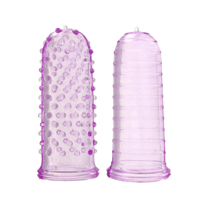 Purple toy joy finger tickler, a clitoral vibrator for stimulating pleasure and enjoyment.