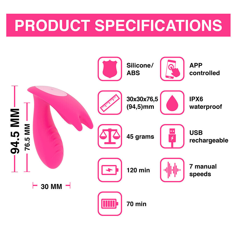 Magic Motion Eidolon clitoral vibrator in a sleek, wearable design for intimate stimulation.