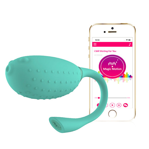 Fugu green clitoral vibrator with remote control for thrilling pleasure, by various toy brands.