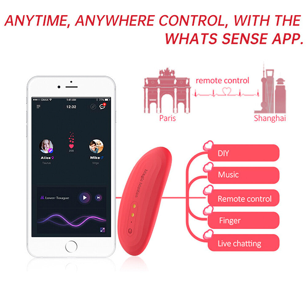 The Nyx smart panty vibrator from Magic Motion, a discreet clitoral stimulator in dusky pink.