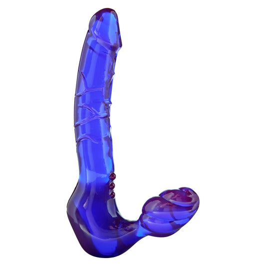 ToyJoy Bend Over Boyfriend strapless strap-on sex toy in a realistic skin tone.