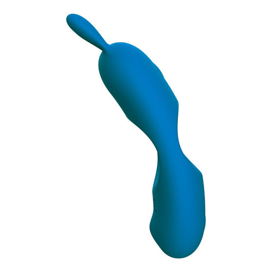 ToyJoy Designer Edition couples love ring vibrator in silver, designed for couples to explore intimacy.