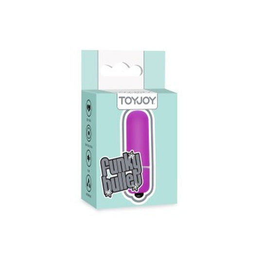 A petite funky bullet vibrator in a vibrant purple colour, part of the mini vibrators collection.
