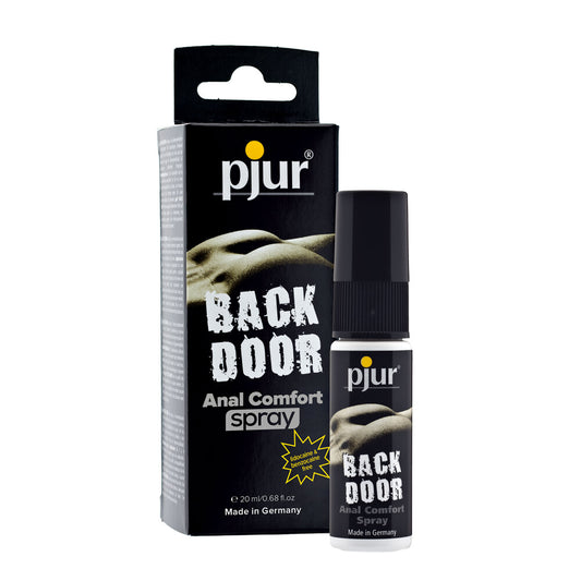 Pjur Back Door Anal Comfort Spray 20ml bottle, for comfortable anal pleasure and intimacy.