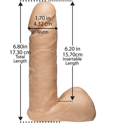 Doc Johnson VacULock seven inch realistic cock with ultra harness strap on dildo