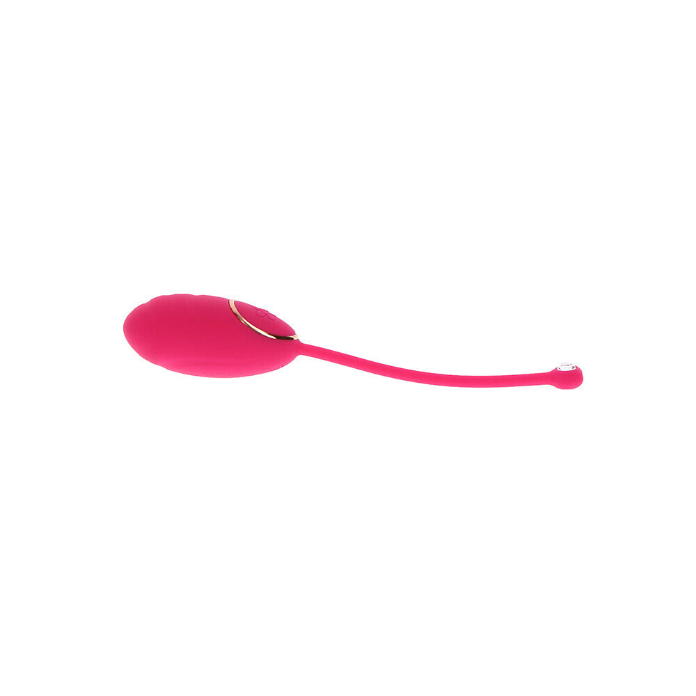 toyjoy ivy lily vibrating egg in purple silicone with remote control