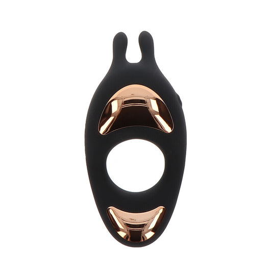 ivy lotus vibrating cock ring from toy joy, a purple textured love ring vibrator.
