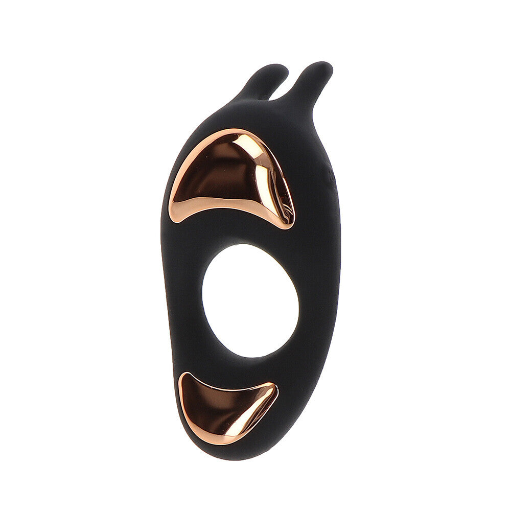 ToyJoy Ivy lotus love ring vibrator, purple silicone with gentle, arousing sensations for him.