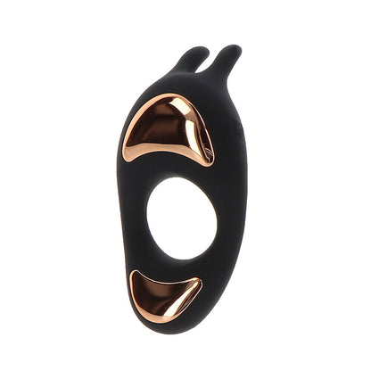 ToyJoy Ivy lotus love ring vibrator, purple silicone with gentle, arousing sensations for him.