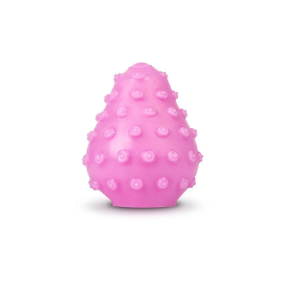 Pink GEgg masturbator from G Vibe: a textured silicone delight for solo play.
