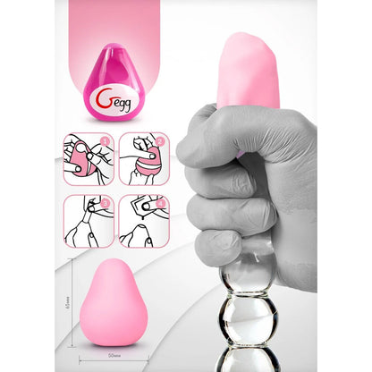 G Vibe GEgg masturbator in a vibrant pink shade, offering intimate pleasure.