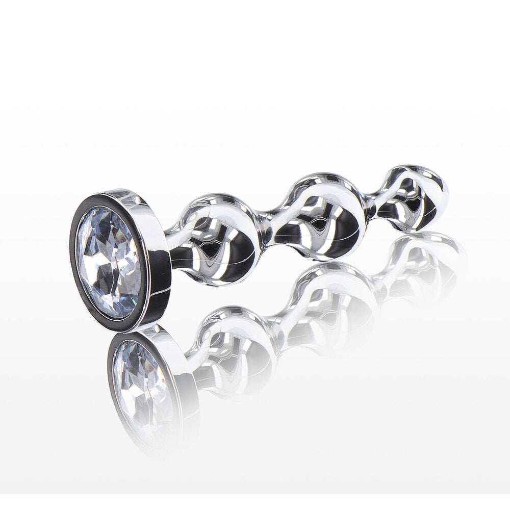 Small diamond star anal beads from Toy Joy, sparkly and ready for pleasure.