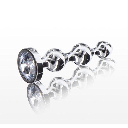 Small diamond star anal beads from Toy Joy, sparkly and ready for pleasure.