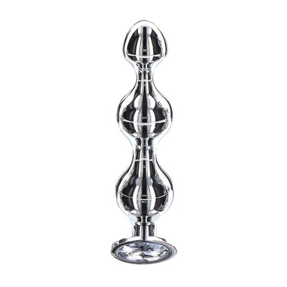 Shiny diamond star anal beads, medium size, from toy joy sex toys.