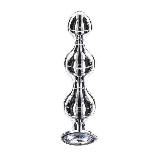 Shiny diamond star anal beads, medium size, from toy joy sex toys.