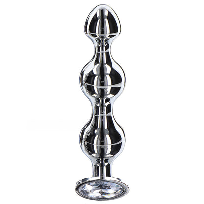 Large diamond star anal beads from Toy Joy Sex Toys, shimmering and ready for pleasure.