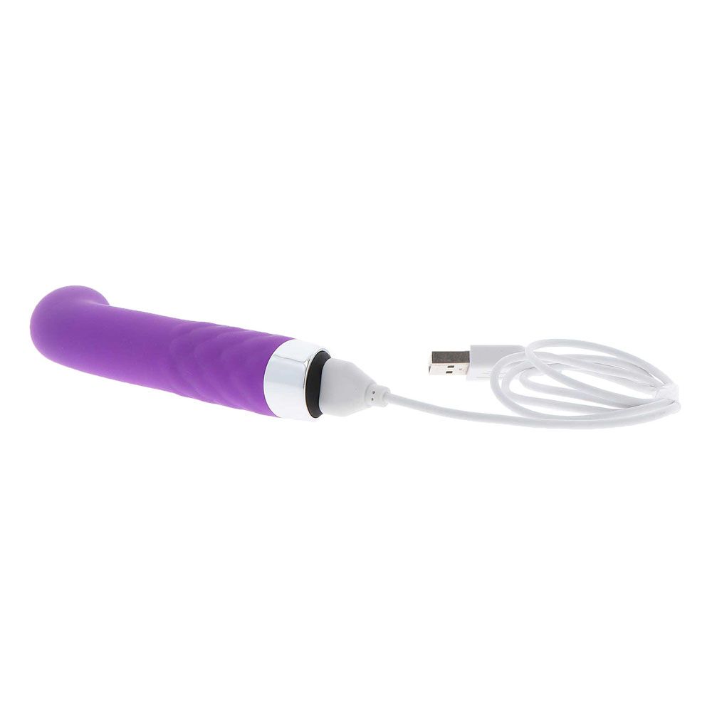 Toy Joy purple mini g spot vibrator for targeted pleasure, designed to tickle your senses.