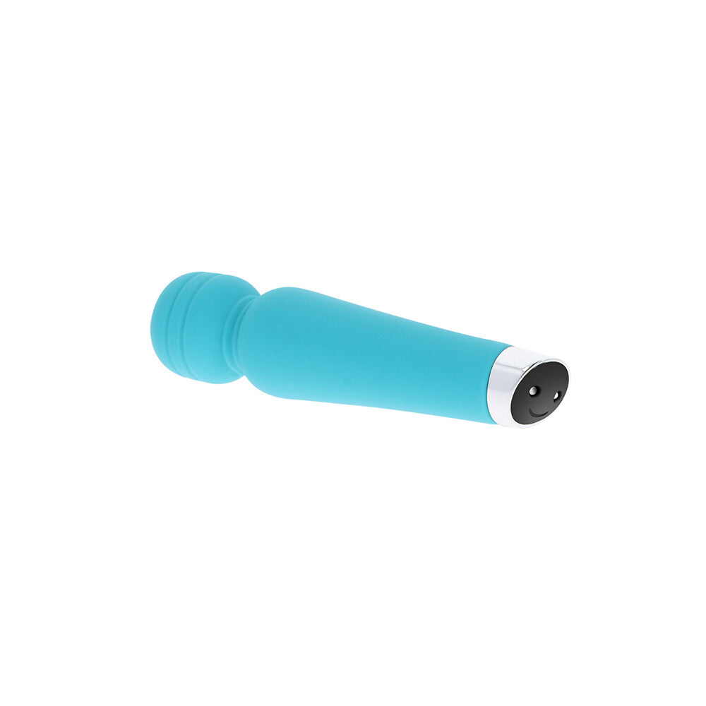 ToyJoy Happiness Mini Wand massager in a cute and playful design, ready for fun.