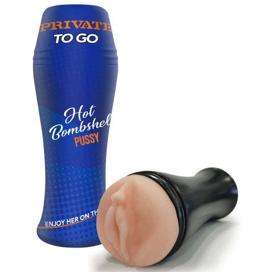 Private hot bombshell pussy to go masturbator, flesh-toned, for discreet personal pleasure, realistic texture.
