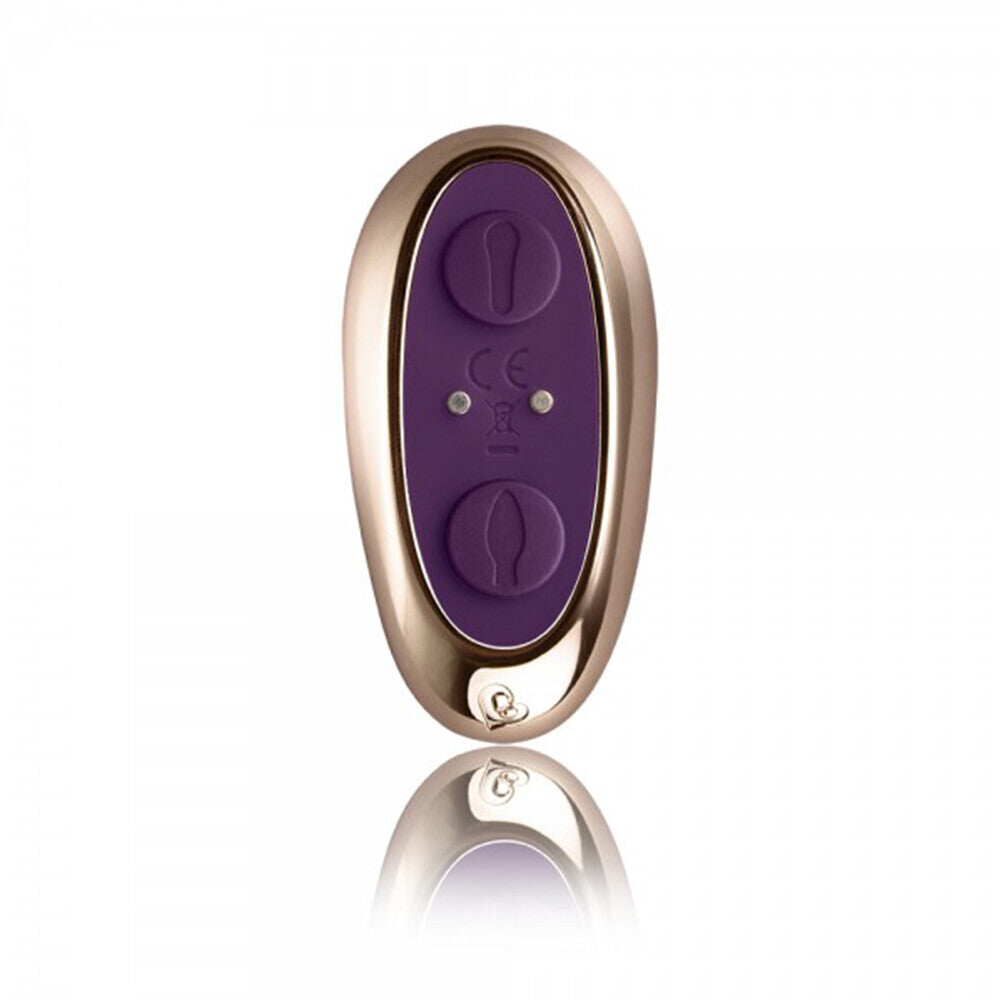 Purple Rocks Off cocktail couples vibe with remote control, perfect for shared pleasure.