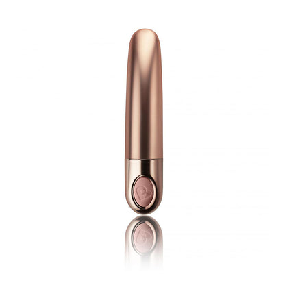 Dusk pink ellipse mini vibrator from Rocks Off, a smooth and discreet pleasure toy.