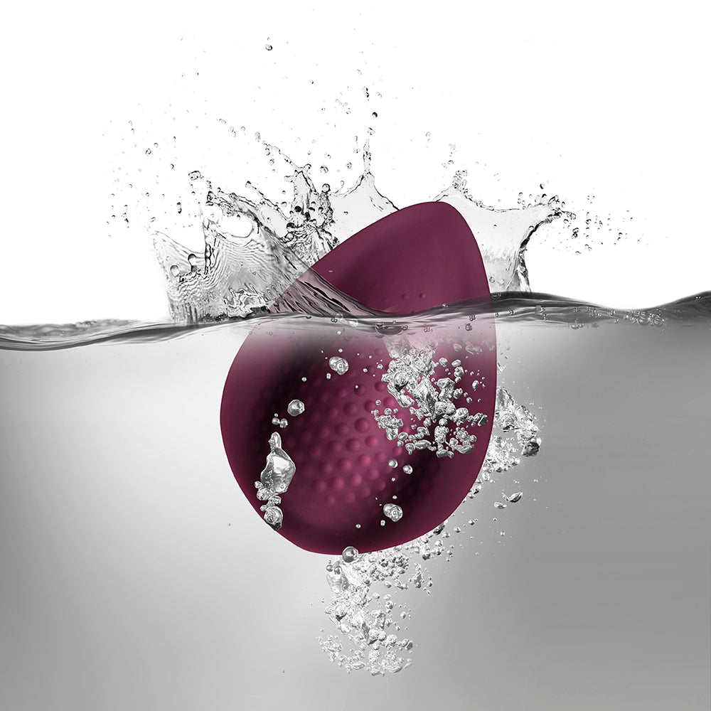rocks off knickerbocker glory remote control toy with ribbed texture and purple accents