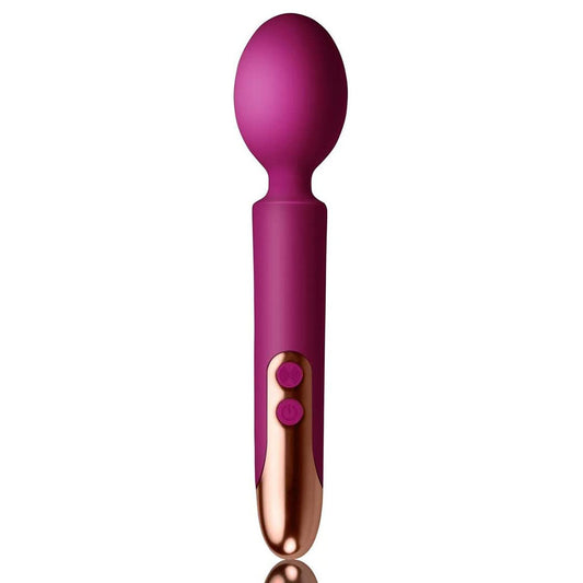 Fuchsia Rocks Off Oriel wand massager, showcasing its smooth design and vibrant colour for sensual exploration.