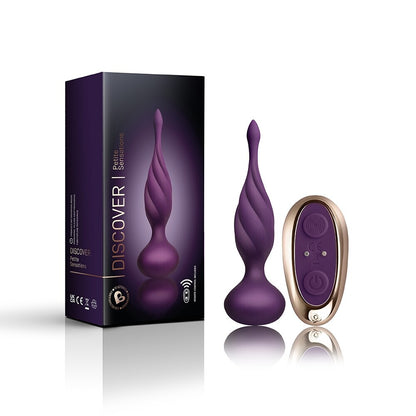 Purple vibrating buttplug from rocks off petite sensations range for pleasurable anal exploration