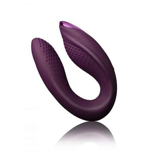 Rocks Off Rock Chick Diva vibrator, purple with a smooth finish, designed for G-spot and clitoral stimulation.