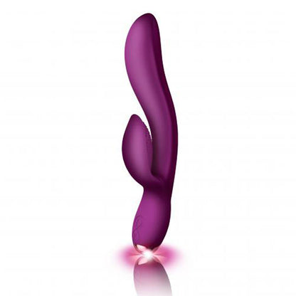 Fuchsia clitoral vibrator by Rocks Off, made of smooth silicone with ergonomic curves