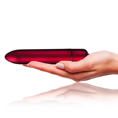Rocks Off Truly Yours Rouge Allure vibrator, a bullet-shaped toy in a glossy red finish.