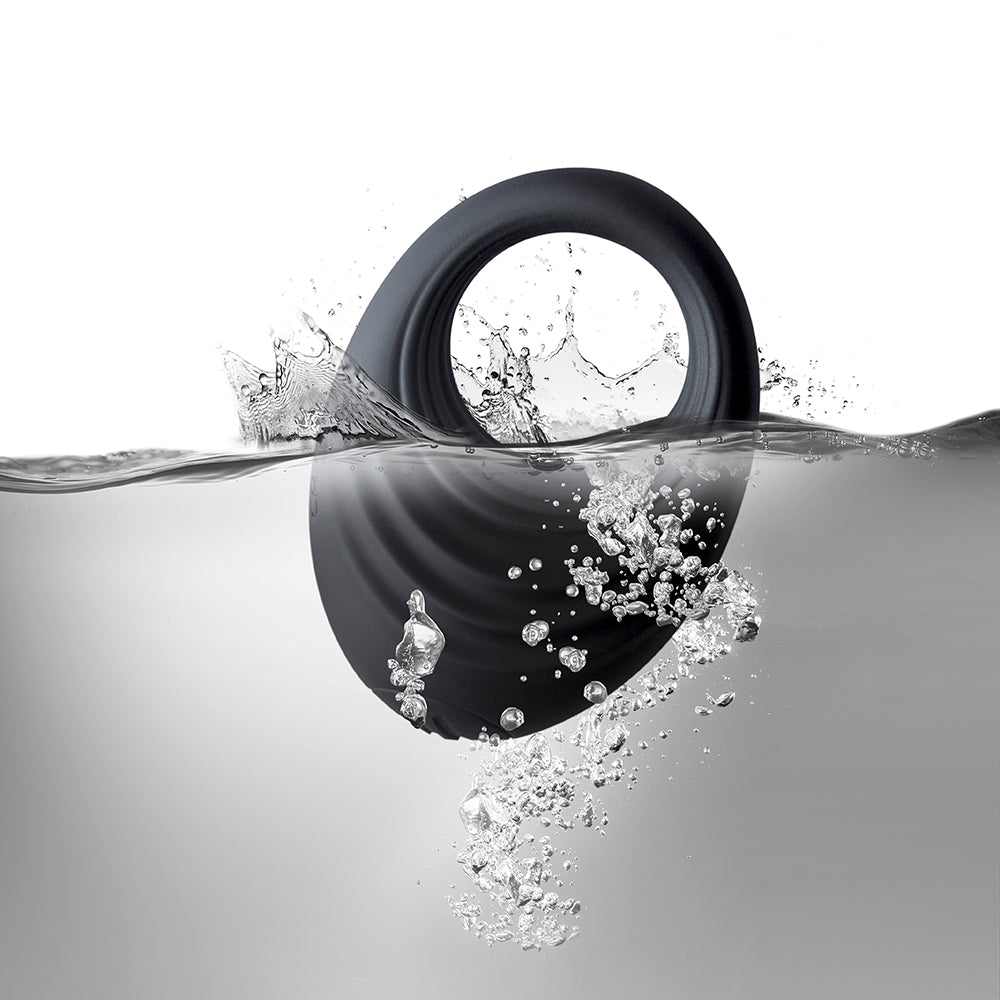 Black spire cockring vibe from rocks off, a vibrating love ring for enhanced pleasure.